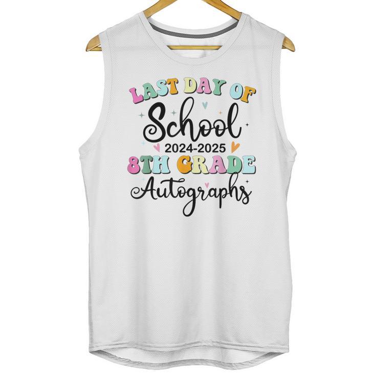 2026 Last Day Of School Autograph 8th Grade Graduation Party Unisex Tank Top