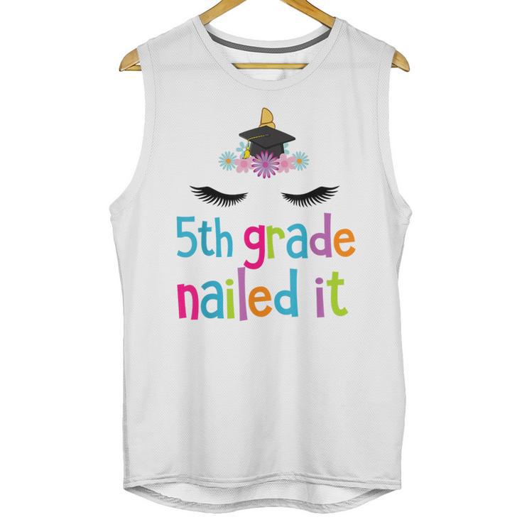 5th Grade Nailed It T Shirt Unicorn Graduation Class Of 2018 Unisex Tank Top