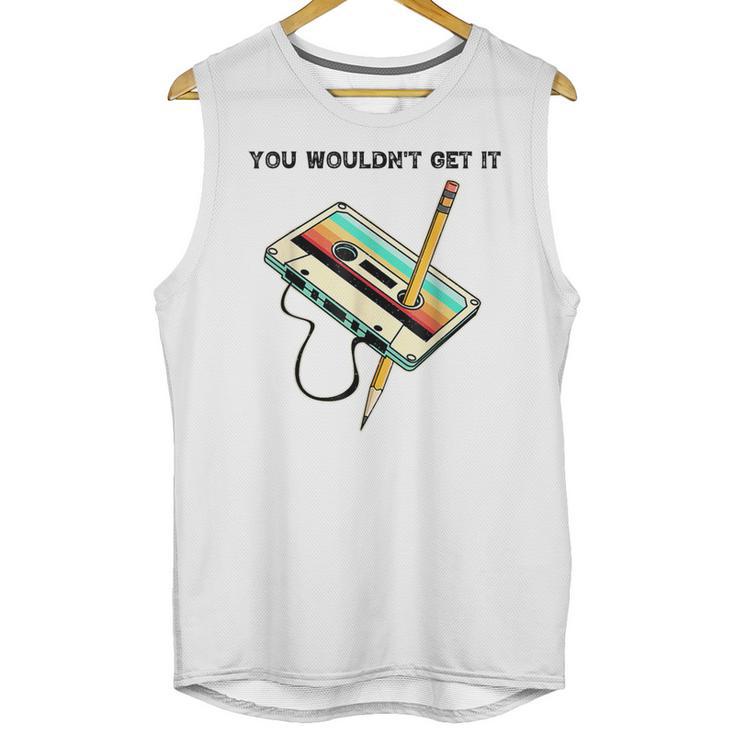 70s 80s 90s Retro Party Costume Nostalgia Cassette Unisex Tank Top