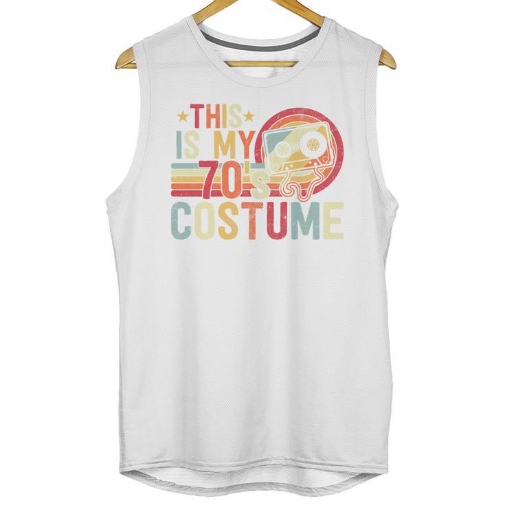 This Is My 70's Costume Retro Style Nostalgia 1970s Vintage Premium Tri-Blend Unisex Tank Top
