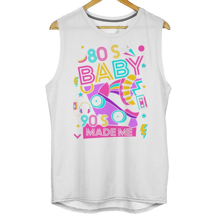80's Baby 90's Made Me 1980s 1990s Nostalgia Retro Party Premium Tri-Blend Unisex Tank Top