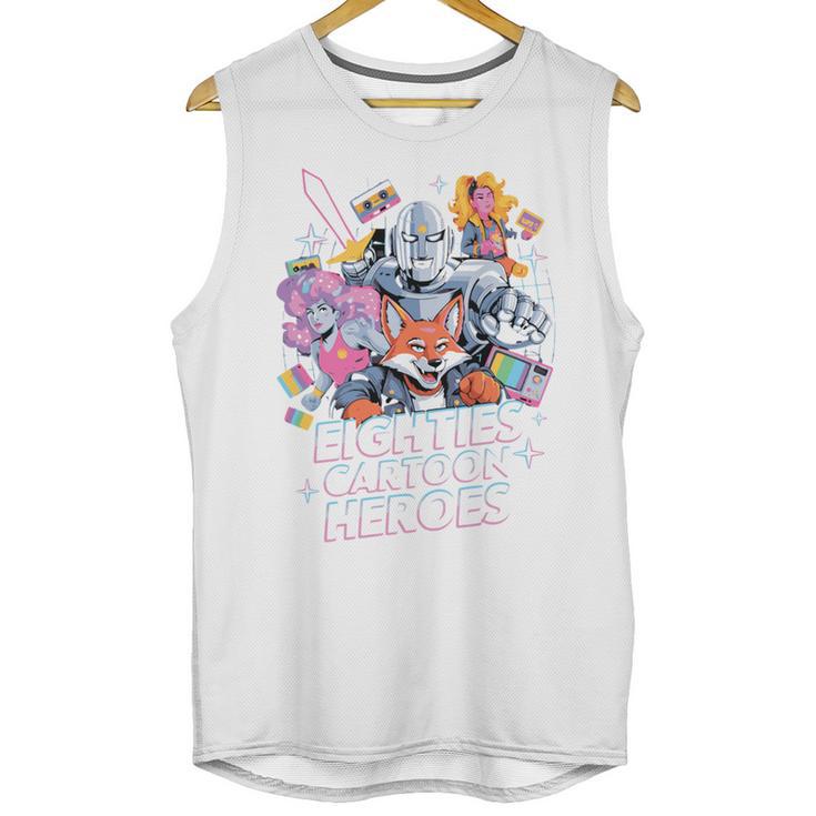 80's Cartoon Heroes Apparel For Retro Nostalgia Fans Unisex Tank Top