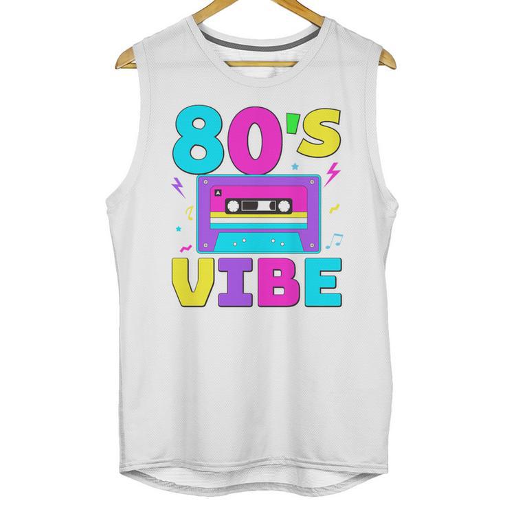 80's Vibe Retro Style Cassette Tape Nostalgia 1980s Party Premium Tri-Blend Unisex Tank Top