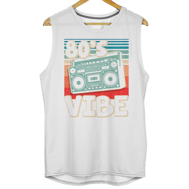 90's Vibe Vintage Style Cassette Tape Nostalgia 1990s Party Premium Tri-Blend Unisex Tank Top