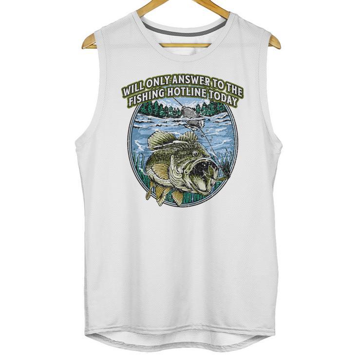 Answer To Fishing Hotline Introvert Humor Antisocial Raglan Baseball Tee Unisex Tank Top