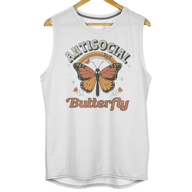 Antisocial Butterfly Tee For Introvert Men Women Girls Unisex Tank Top