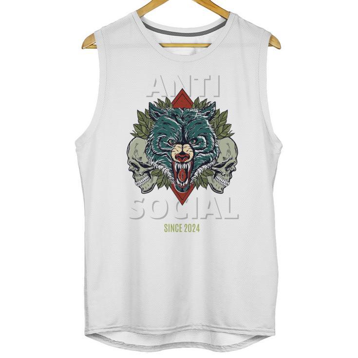 Antisocial Introvert I Like Being Alone Unisex Tank Top