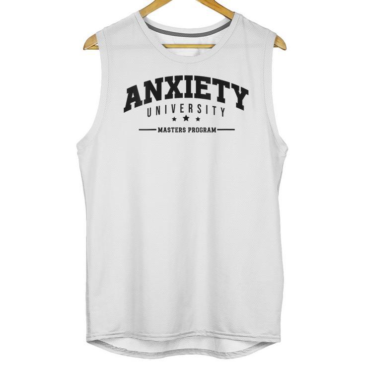 Anxiety University Anxious Antisocial Introvert Unisex Tank Top
