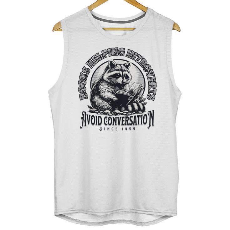 Books Helping Introvert Avoid Conversation Since 1454 Unisex Tank Top