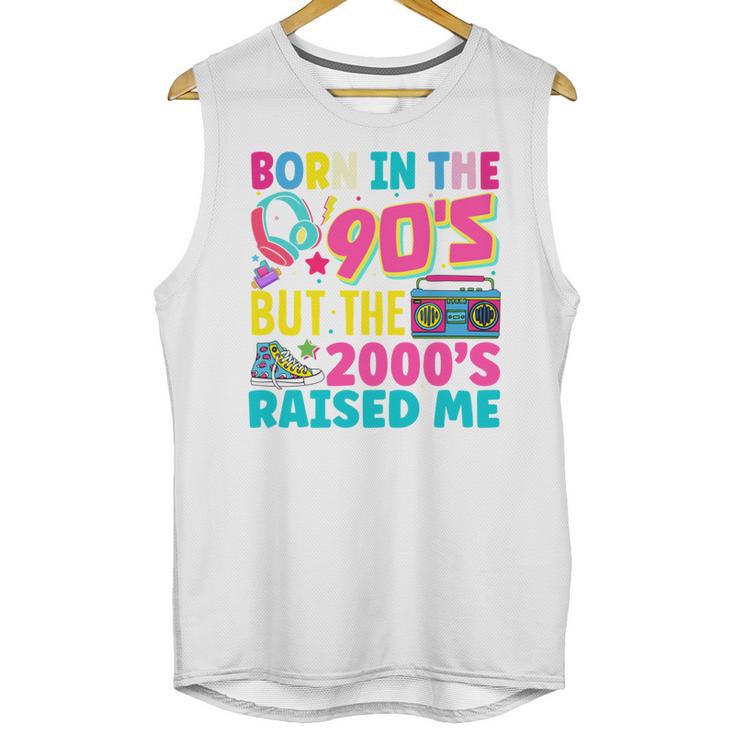 Born In The 90's But The 2000's Raised Me Y2K Nostalgia Unisex Tank Top