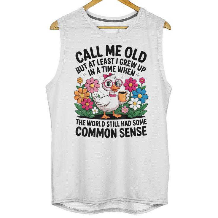 Call Me Old Seniors Nostalgia Retro Humor Casual Unisex Tank Top