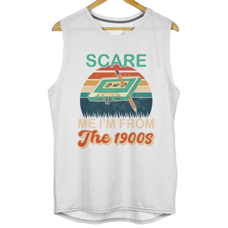 You Can't Scare Me I'm From The 1900s Retro Vintage Premium Tri-Blend Unisex Tank Top