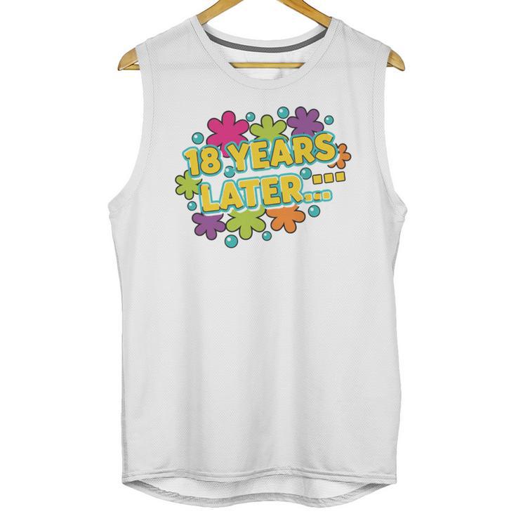Cartoons Retro 18 Years Later Groovy Pop Art Nostalgia Unisex Tank Top