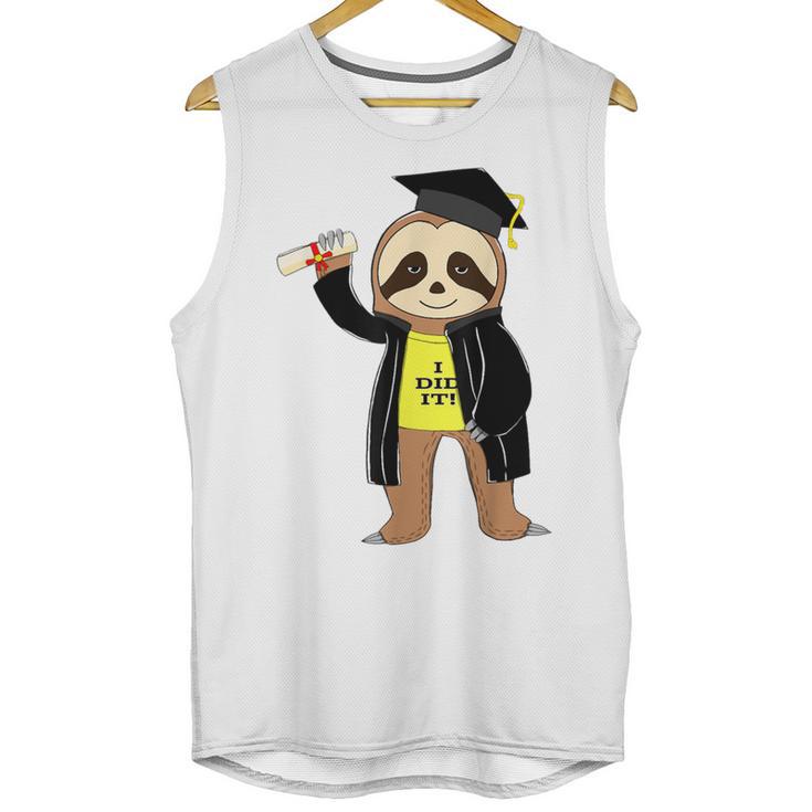 Class Of 2022 Sloth Graduation Masters College High School Unisex Tank Top