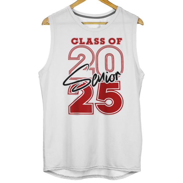 Class Of 2025 Senior 2025 Graduation Red Raglan Baseball Tee Unisex Tank Top