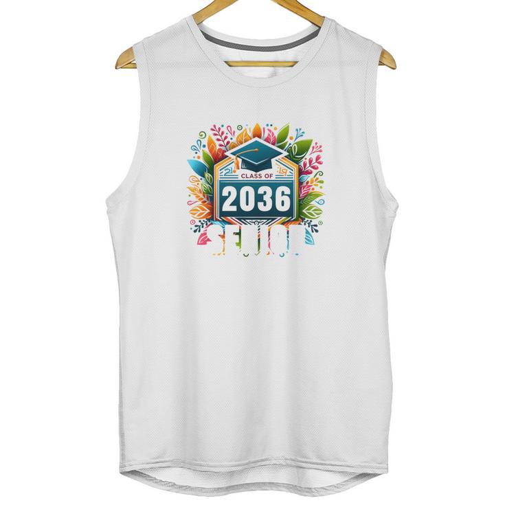 Class Of 2036 Graduation School Vintage Senior 2036 Unisex Tank Top