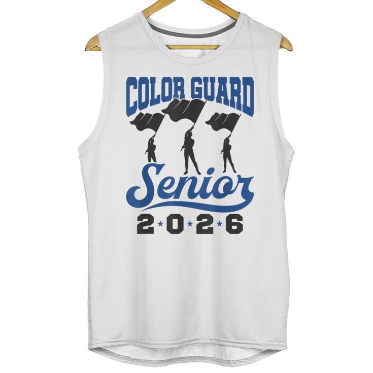 Color Guard Senior 2026 Flags Marching Band Graduation Grad Unisex Tank Top