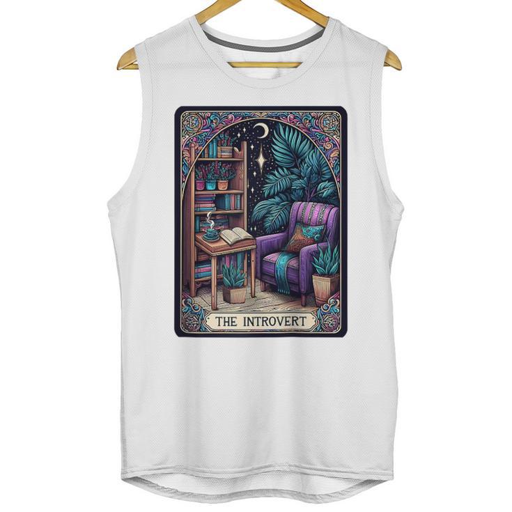 Color Graphic The Introvert Tarot Card Raglan Baseball Tee Unisex Tank Top