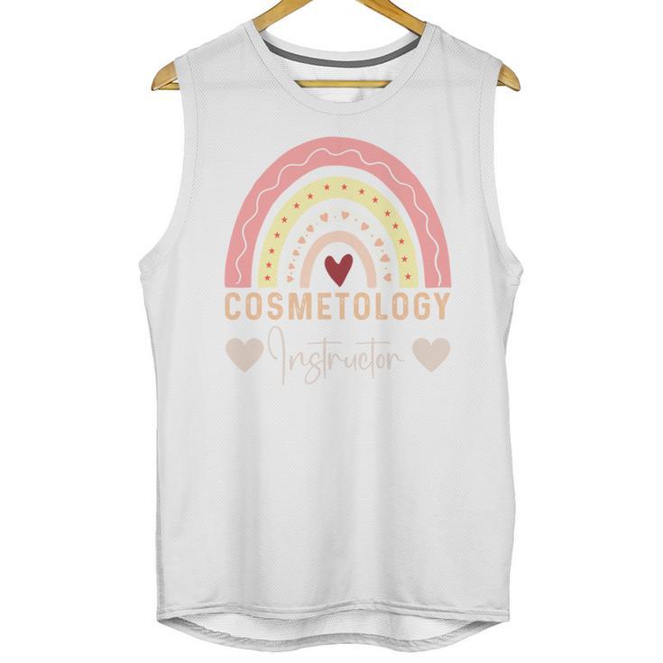 Cosmetology Instructor Cosmetologist Graduation Rainbow Unisex Tank Top