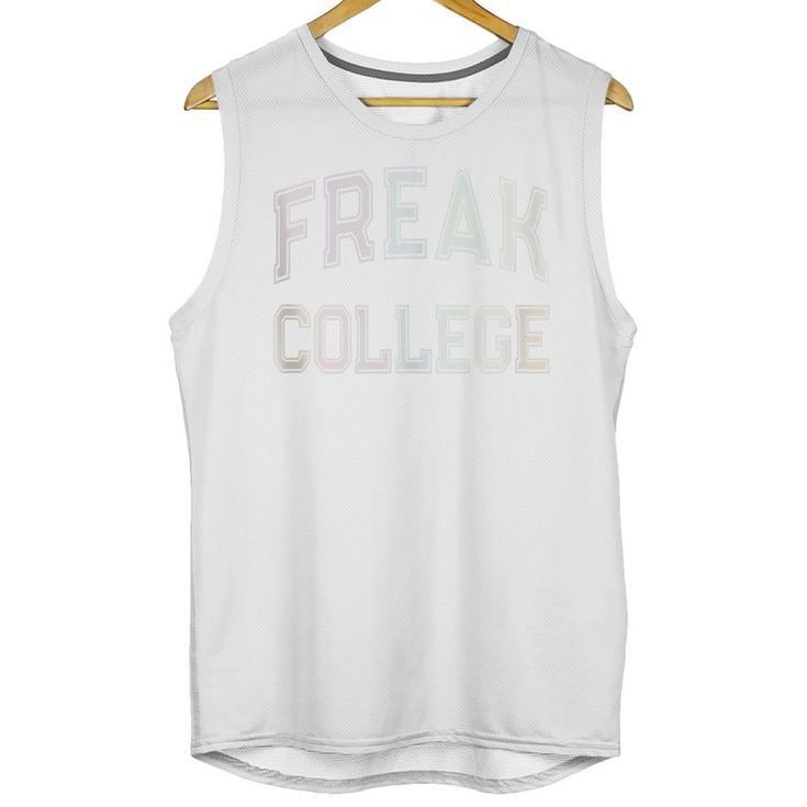 Crazy Antisocial FREAK COLLEGE Introvert Don't Call Me Unisex Tank Top