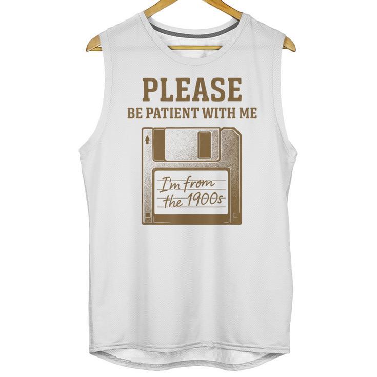 Dad Joke I'm From The 1900s Old Floppy Disk Programmer Unisex Tank Top