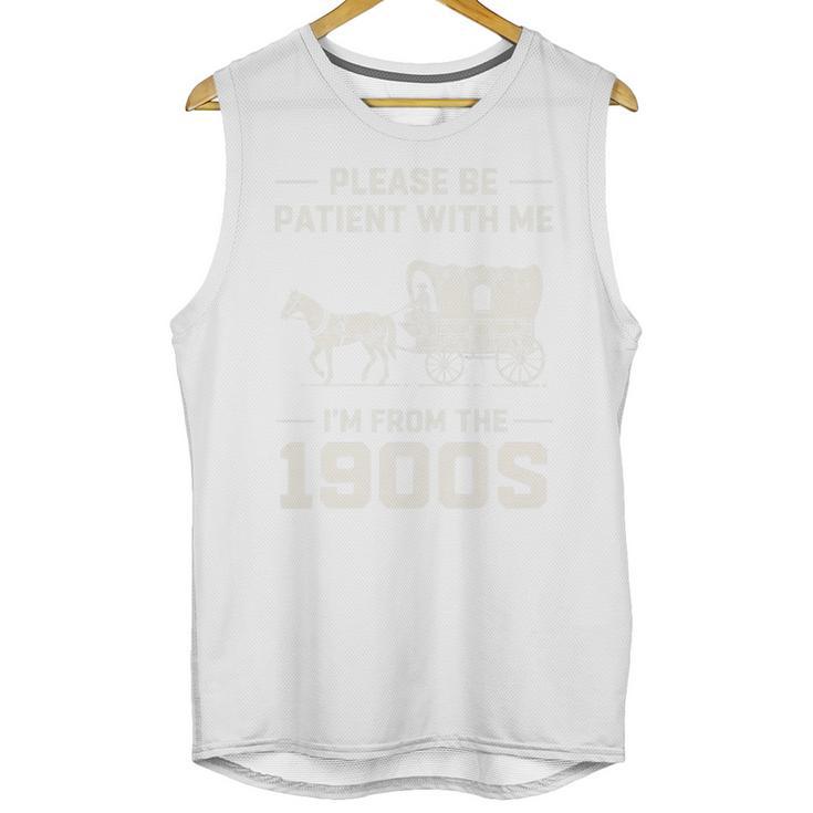 Dad Please Be Patient With Me I'm From The 1900s Vintage Premium Tri-Blend Unisex Tank Top