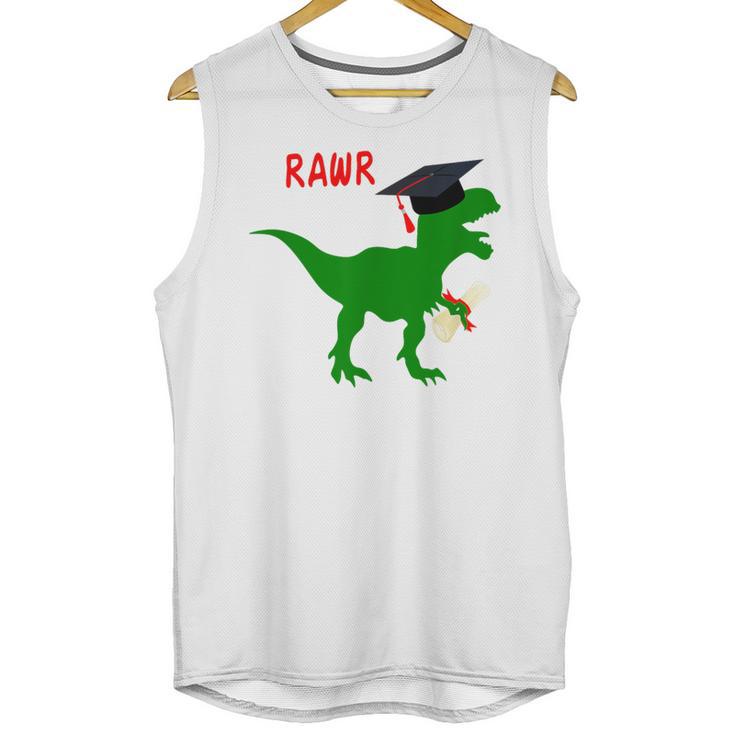 Dinosaur Rawr Diploma Graduate Graduation Unisex Tank Top