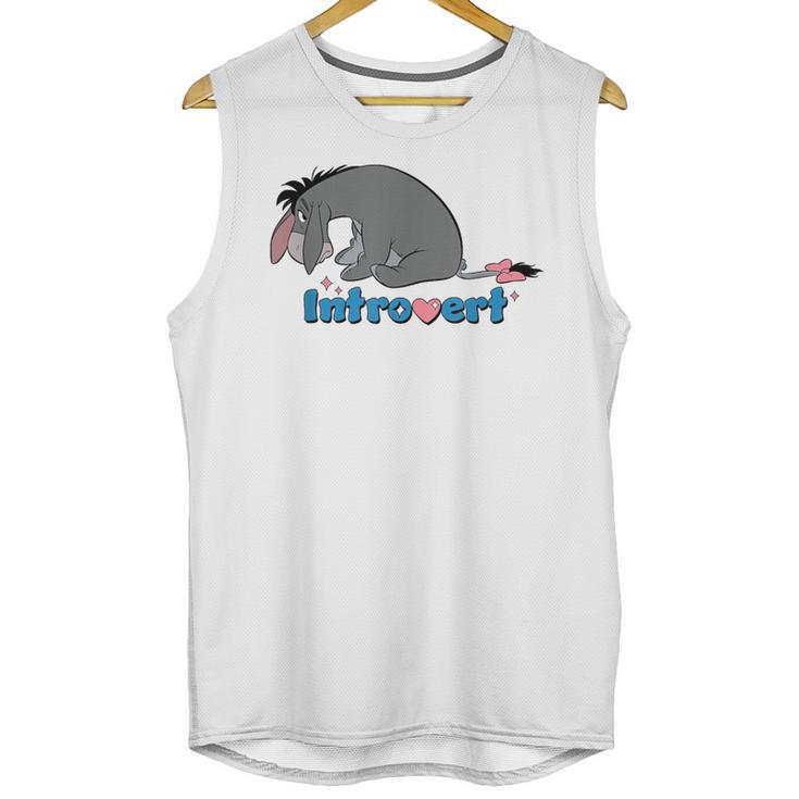 Disney Winnie The Pooh Introvert Eeyore Logo Unisex Tank Top