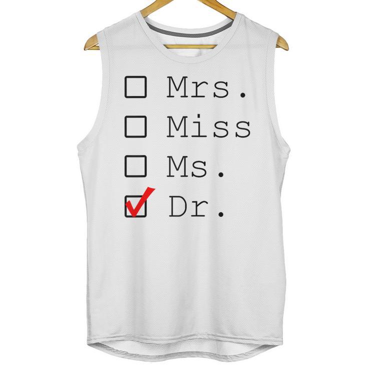 Doctor Graduation Unisex Tank Top