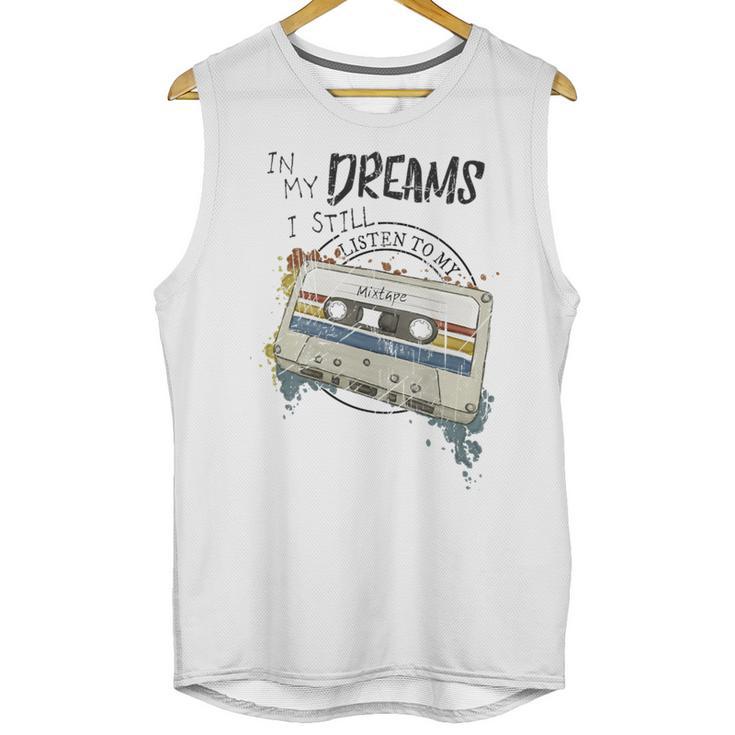 Dreams Of Music Mixtapes Retro Cassette Lifestyle Nostalgia Premium Tri-Blend Unisex Tank Top