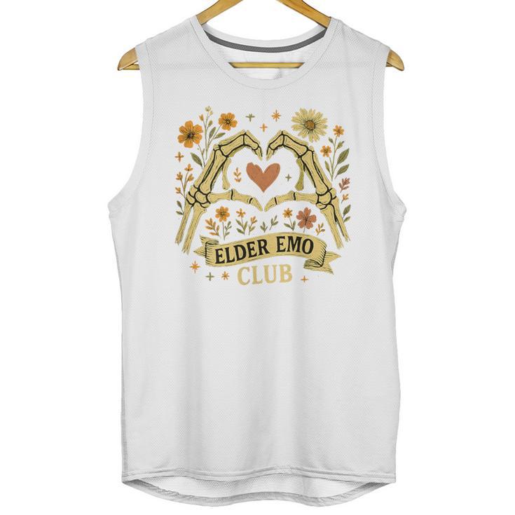 Elder Emo Club Skeleton Hands Heart Nostalgia Unisex Tank Top