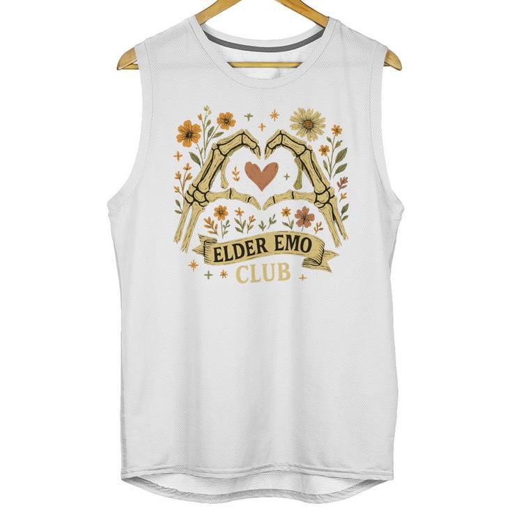 Elder Emo Club Skeleton Hands Heart Nostalgia Unisex Tank Top