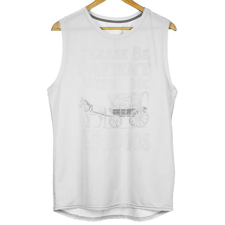Endearing Wagon Humor Please Be Patient I'm From The 1900s Premium Unisex Tank Top