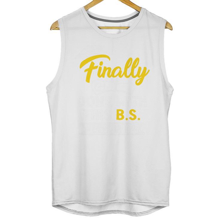 Finally Done With This BS Class Of 2025 College Graduation Premium Tri-Blend Unisex Tank Top