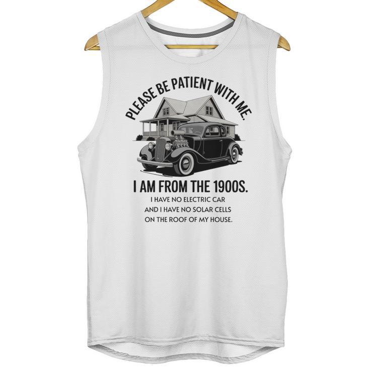 Forgive Me I'm From The 1900s No E-Car No SolarCells Premium Tri-Blend Unisex Tank Top