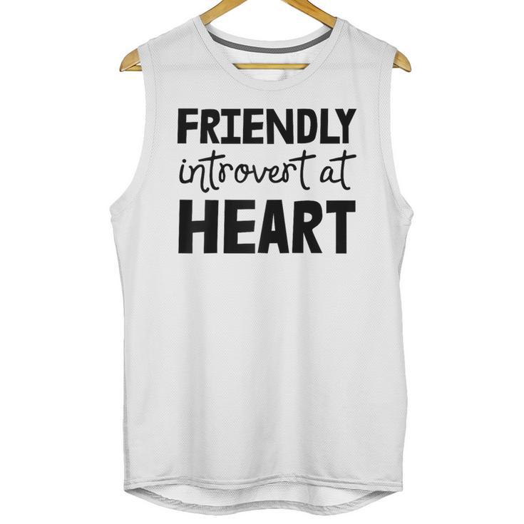 Friendly Introvert At Heart Raglan Baseball Tee Unisex Tank Top