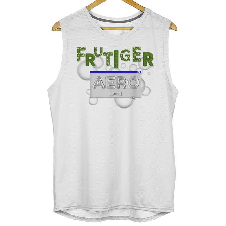Frutiger Aero Y2K Fashion Trends Grass Fun Computers Unisex Tank Top