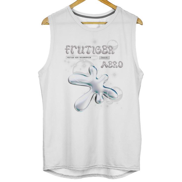 Frutiger Aero Y2K Fashion Trends Statement Piece Tech Orb Premium Tri-Blend Unisex Tank Top
