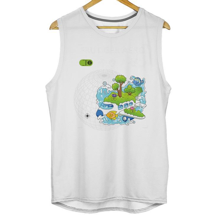 Frutiger Aero Y2K Fashion Trends Statement Piece Tech Orbite Premium Tri-Blend Unisex Tank Top