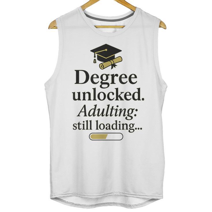 Graduation 2025 Degree Unlocked Adulting Still Loading Unisex Tank Top