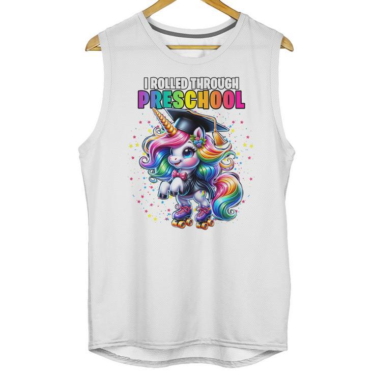 Graduation Preschool Unicorn Roller Skate Girls Pre-K Grad Unisex Tank Top