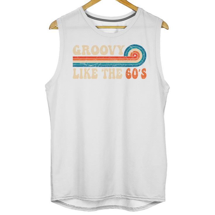 Groovy Like The 60s Aesthetic Nostalgia 1960's Retro Unisex Tank Top