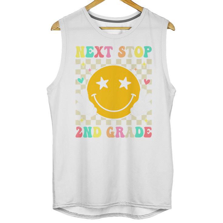 Groovy Next Stop 2nd Grade 1st Grade Graduation 2025 Premium Unisex Tank Top