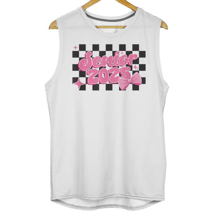 Groovy Senior Class Of 2026 Coquette Pink Bow Graduation Unisex Tank Top