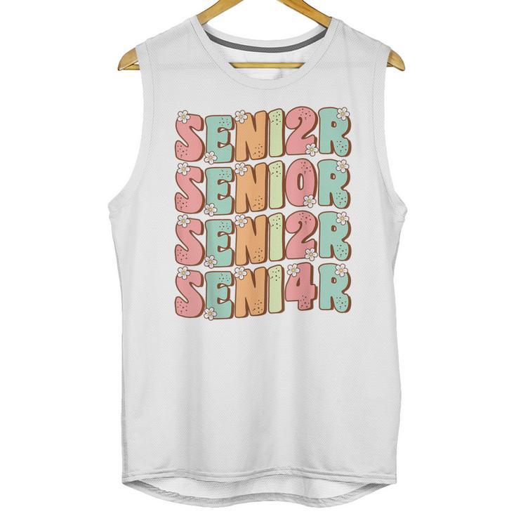 Groovy Senior Graduation Cute Groovy Senior Class Of 2024 Unisex Tank Top