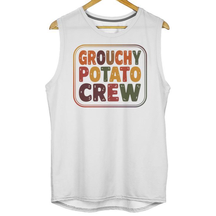 Grouchy Potato Crew Introvert Sarcasm Premium Tri-Blend Unisex Tank Top