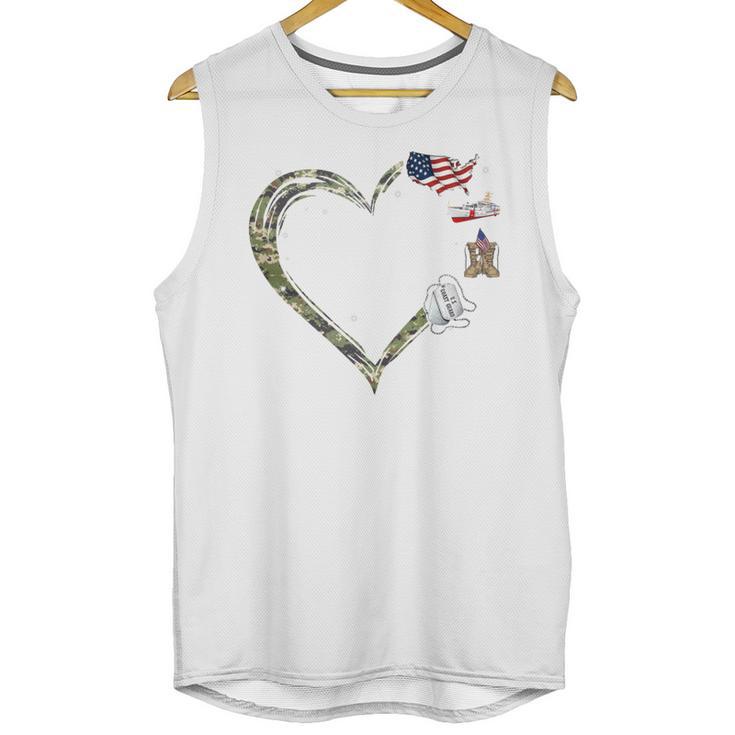 Heart Coast Guard Wife Coast Guard Graduation Wife USCG Wife Unisex Tank Top