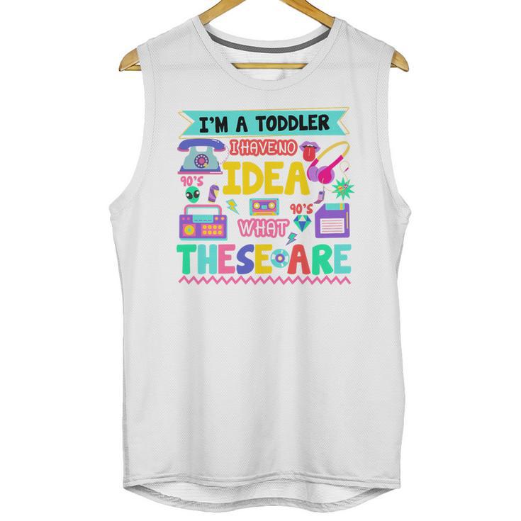 I'm A Toddler I Have No Ideas Retro Vintage 90s Nostalgia Premium Tri-Blend Unisex Tank Top
