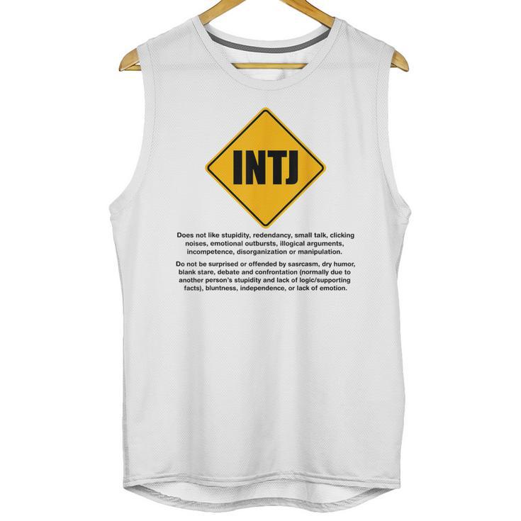 INTJ Warnings Architect Personality Type Introvert Unisex Tank Top