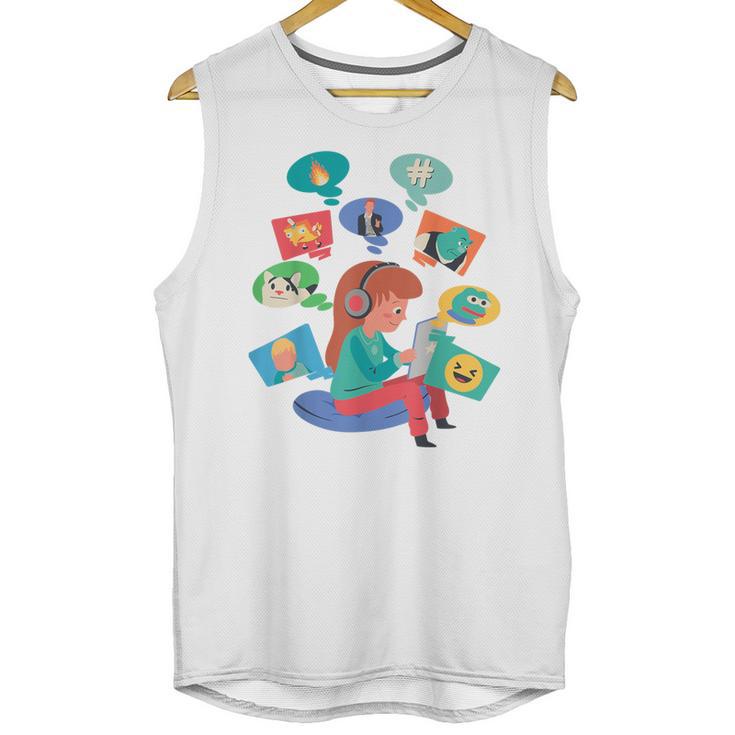 Introvert Meme Anti People Antisocial Meme Lovers Unisex Tank Top